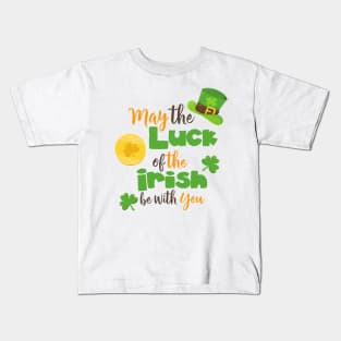 Saint Patrick's Day, Luck Of The Irish, Clovers Kids T-Shirt